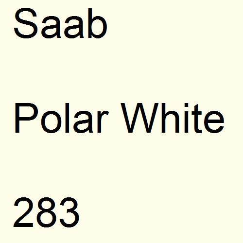 Saab, Polar White, 283.